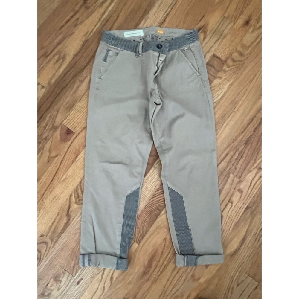 Pilcro & The Letterpress Anthropologie No. 27 Hyphen Chino Pant Khaki Stripe